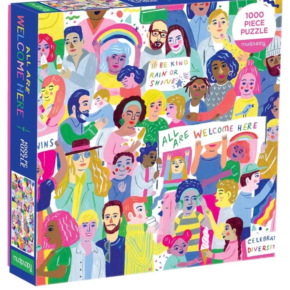 1000 piece jigsaw puzzle, “All are Welcome”.
